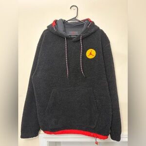 Jordan Black and Red Fleece Hoodie